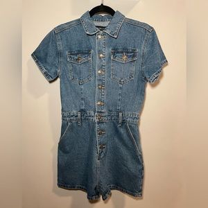PRINCESS POLLY LIONESS DENIM ROMPER